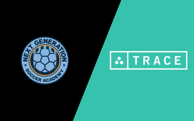 Next Generation Soccer Academy and Trace logos.
